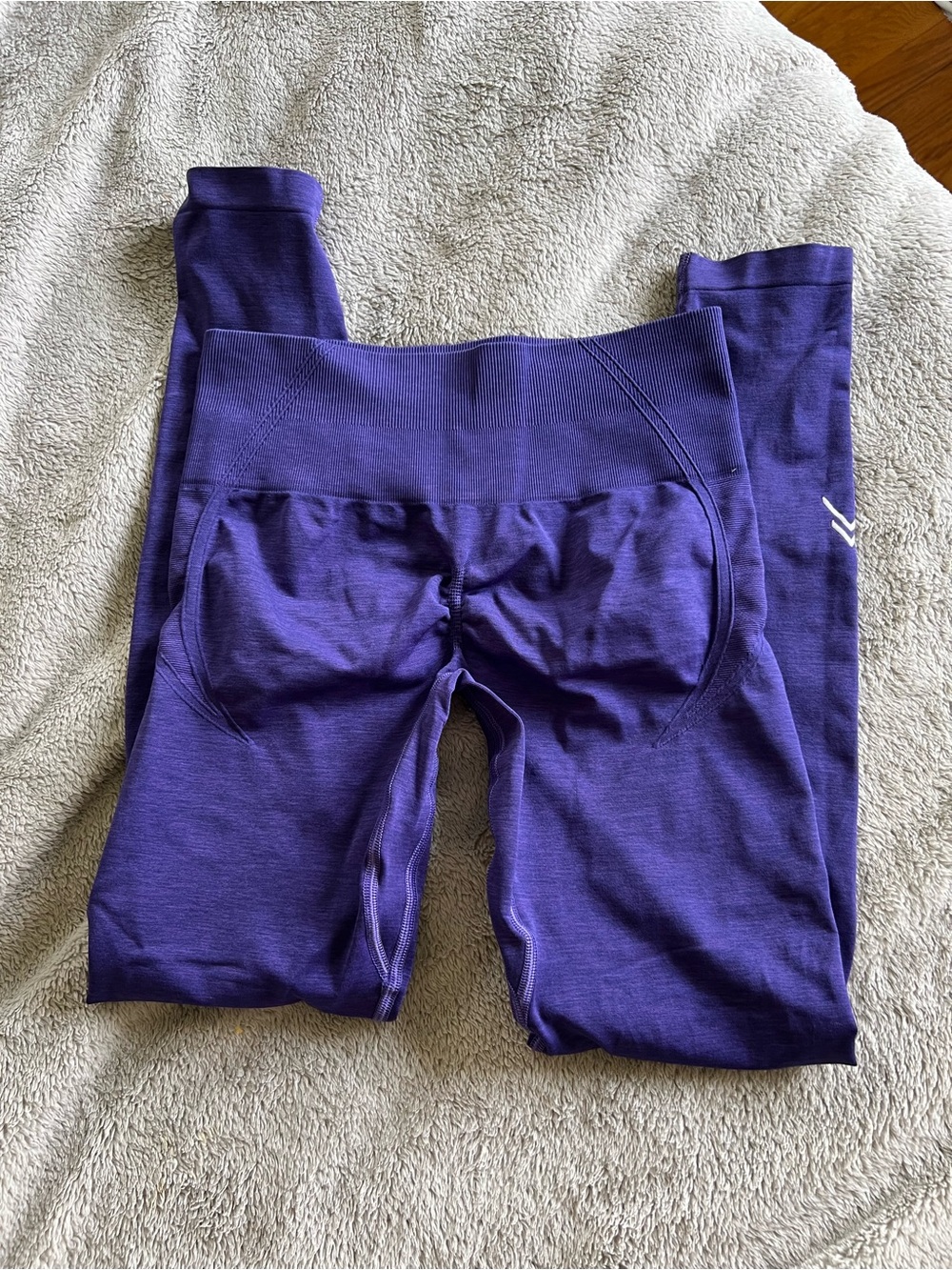 Oner Active Amethyst Purple Effortless Seamless Leggings Small - Picture 2 of 5